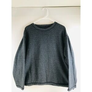 Galyan's Sweater Women's Size XL Gray Noise Pullover Crew Neck *Runs Large*